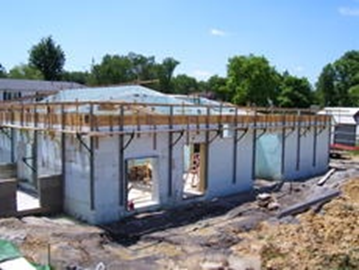 Kentucky’s largest storm shelter is under construction in Muldraugh and its designer said the building has the capability to withstand 350 mph winds.
