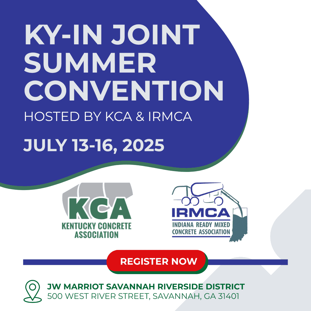 Kentucky Concrete Association and Indiana Ready Mixed Concrete Association join together for a Joint Summer Convention this July 2025.