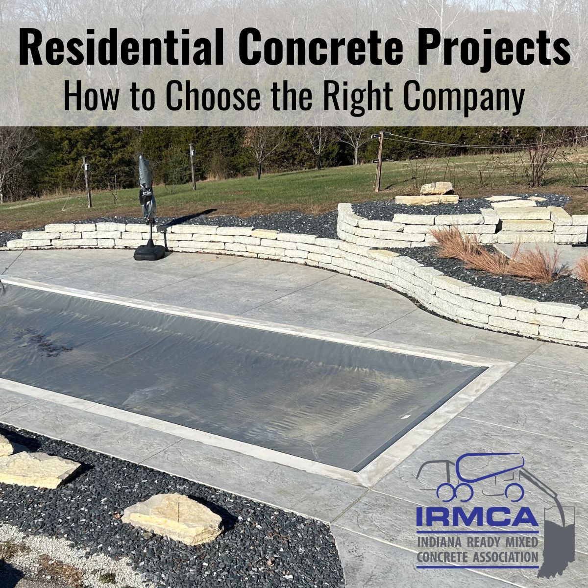Need help choosing a concrete company for your next residential project? Reach out to IRMCA for guidance today.