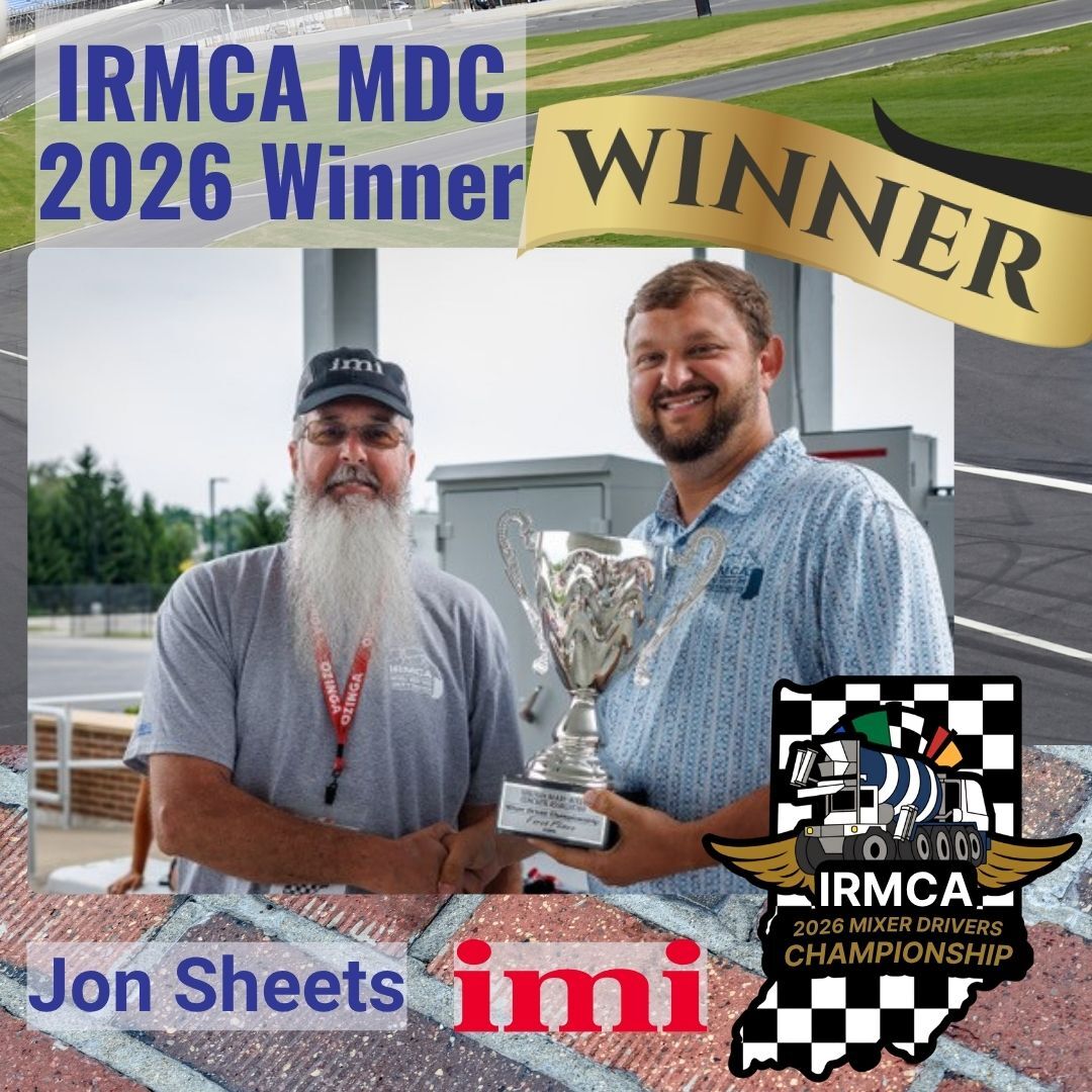 Jon Sheets of Irving Materials, Inc. is the winner of the IRMCA Mixer Driver Competition, for the second year in a row. Taking home the title in both 2025 and 2026, Jon is a prime example of a premium driver.