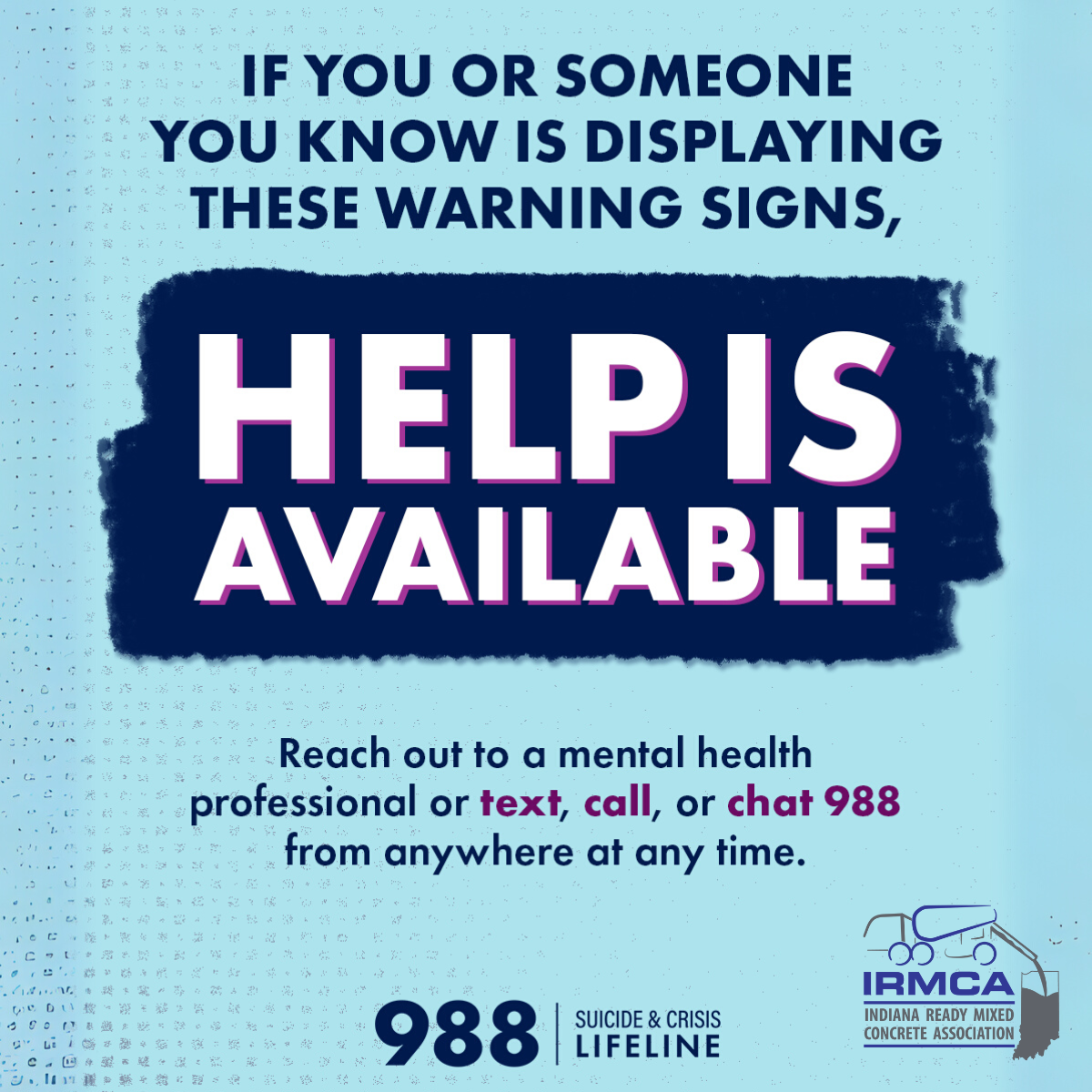 Resources are available for times of crisis and mental health emergencies. Dial, text, or chat: 988