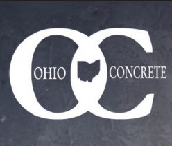 Ohio Concrete - Logo - White - Black BG